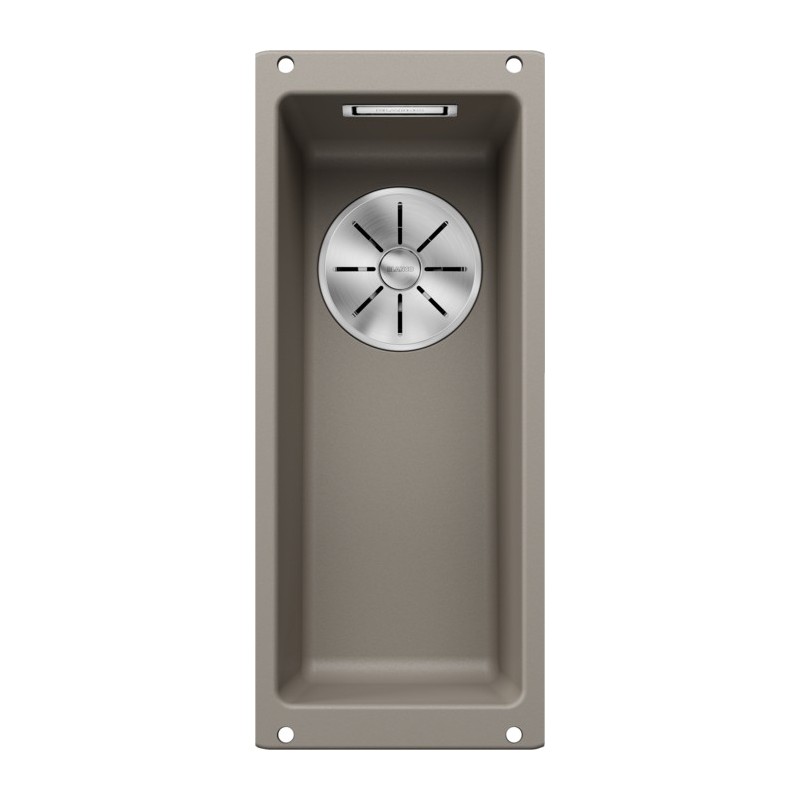 4523403 Blanco SUBLINE 160-U Dark Steel 4523403 Single Bowl Sink, Truffle Finish, 19x46 cm - Undermount