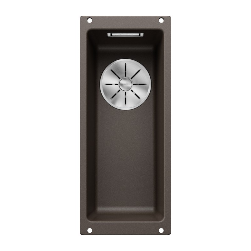 5523405 Évier à une cuve Blanco SUBLINE 160-U Platinum 5523405, finition café, 19 x 46 cm - À encastrer sous plan