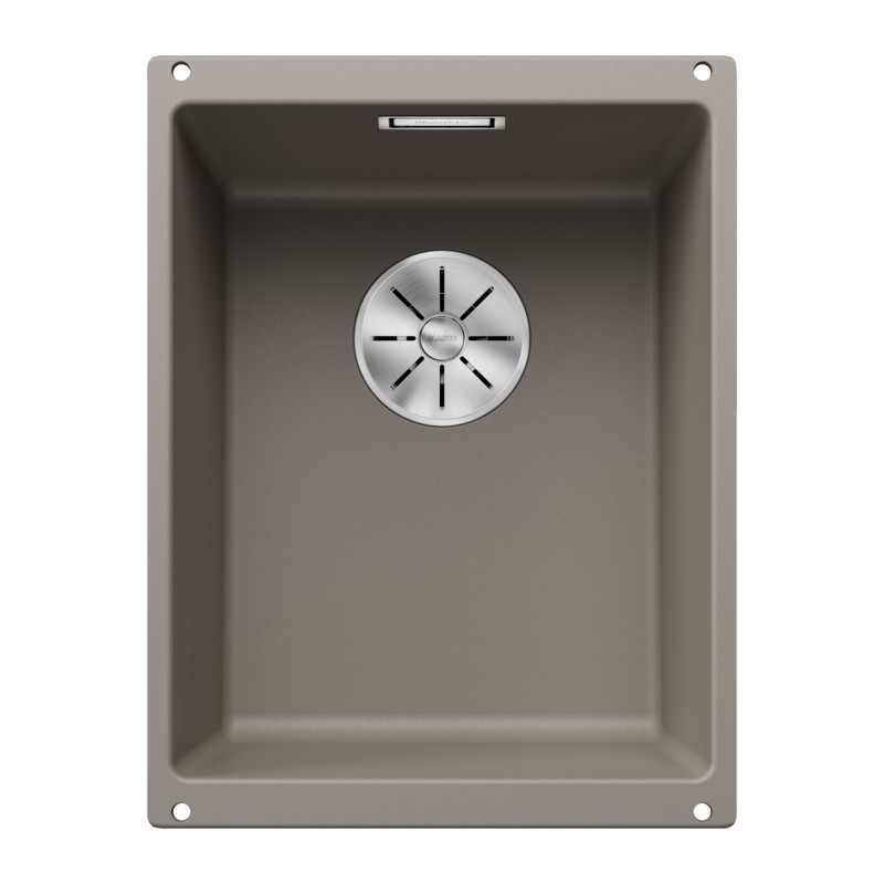 5523414 Blanco Lavello a una vasca SUBLINE 320-U Platinum 5523414 finitura tartufo da 35x46 cm - Sottotop