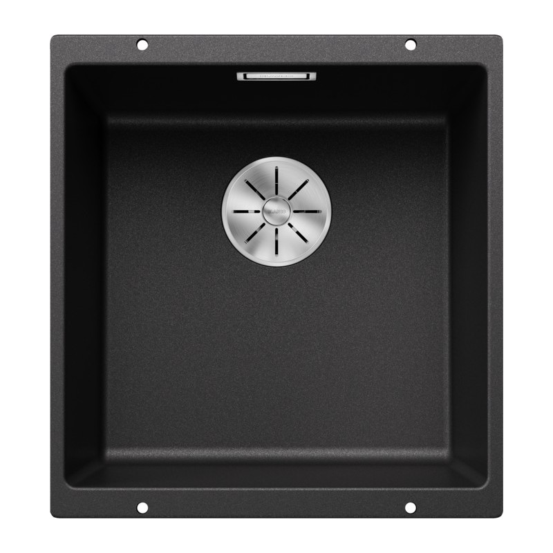 5523422 Fregadero de un seno Blanco SUBLINE 400-U Platinum 5523422, acabado antracita, 43x46 cm - Bajo encimera