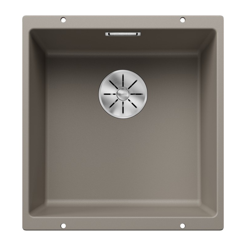 5523429 Fregadero de un seno Blanco SUBLINE 400-U Platinum 5523429, acabado trufa, 43x46 cm - Bajo encimera