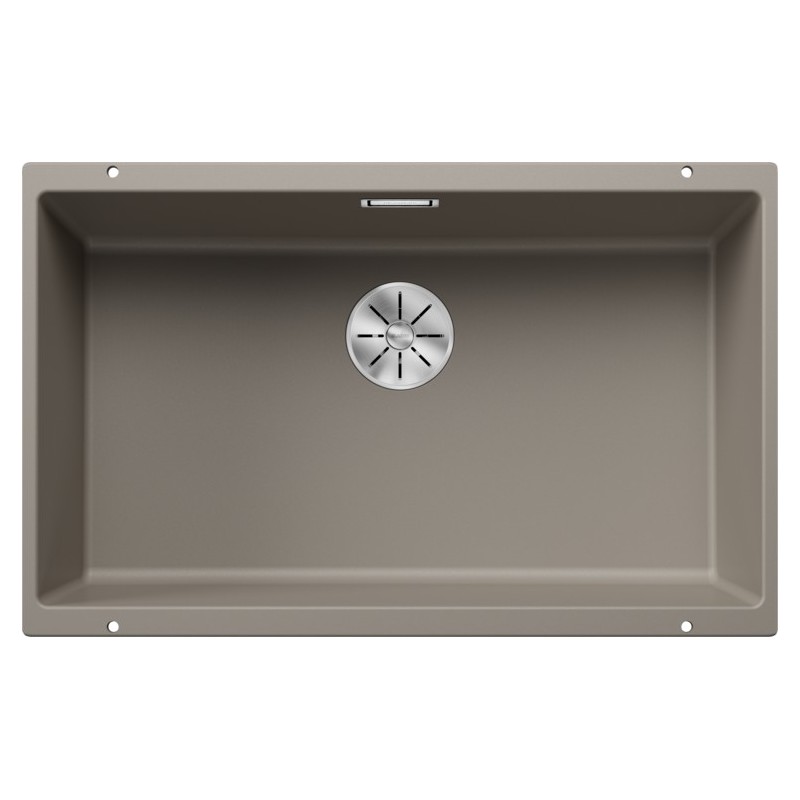5523449 Blanco Lavello a una vasca SUBLINE 700-U Platinum 5523449 finitura tartufo da 73x46 cm - Sottotop