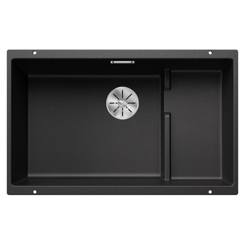 5523538 Évier à une cuve Blanco SUBLINE 700-U Level Platinum 5523538, finition anthracite, 73 x 46 cm - à encastrer sous plan
