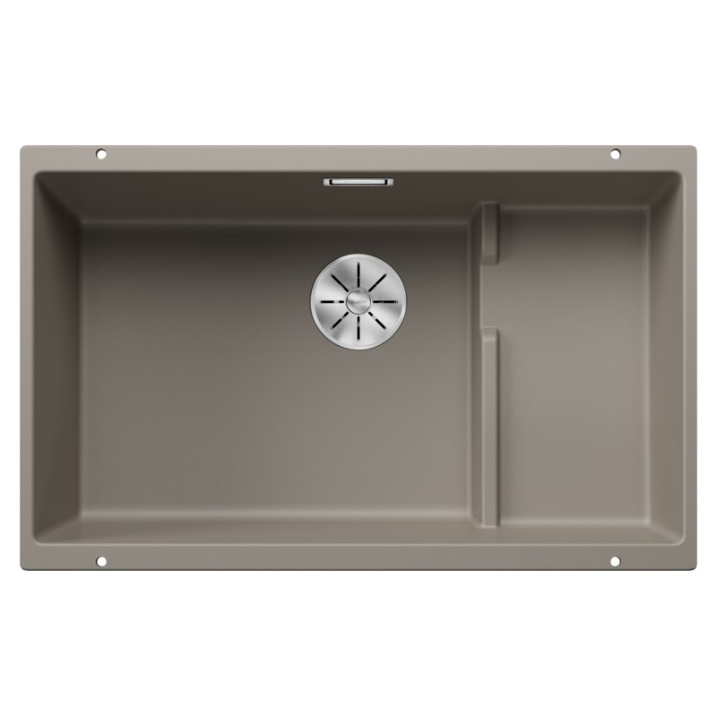 5523545 Blanco Lavello a una vasca SUBLINE 700-U Level Platinum 5523545 finitura tartufo da 73x46 cm - Sottotop