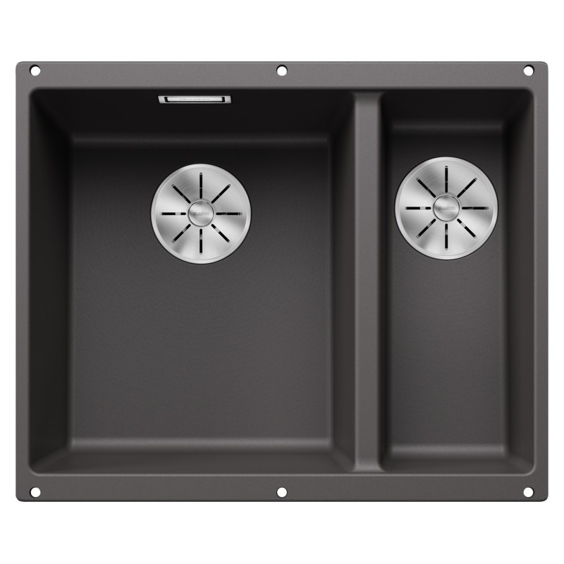5523549 Blanco Single bowl sink with left bowl SUBLINE 340/160-U Platinum 5523549 rock grey finish 55x46 cm - Undermount