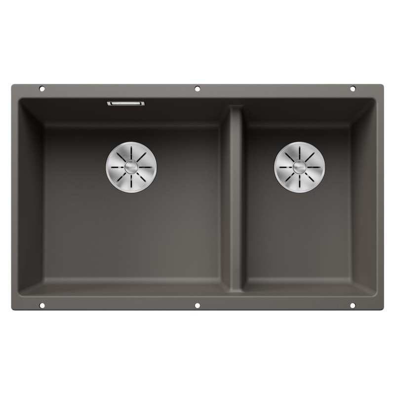 5527350 Blanco SUBLINE 430/270-U Platinum 5527350 double bowl sink, volcano grey finish, 75x46 cm - Undermount