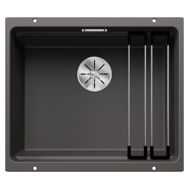 2522228 Blanco ETAGON 500-U Single Bowl Sink Total Black 2522228 Rock Grey Finish 53x46 cm - Undermount