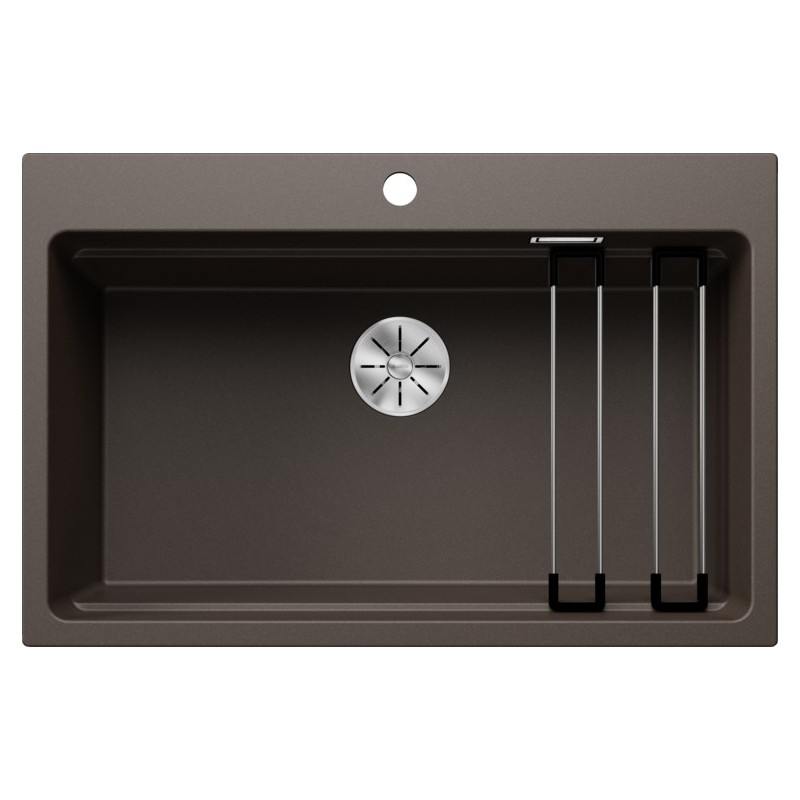 4525196 Blanco Lavello a una vasca ETAGON 8 Dark Steel 4525196 finitura caffè da 78x51 cm - Sopratop - PROMOZIONE ATTIVA FINO AL 10/09