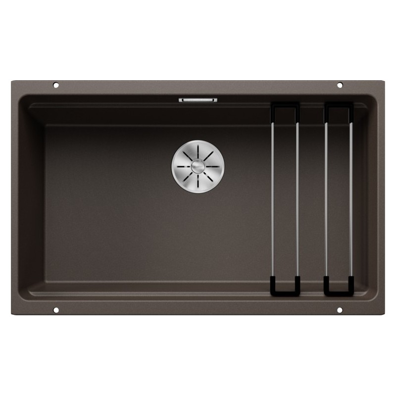 5525176 Évier à une cuve Blanco ETAGON 700-U Platinum 5525176, finition café, 73 x 46 cm - À encastrer sous plan