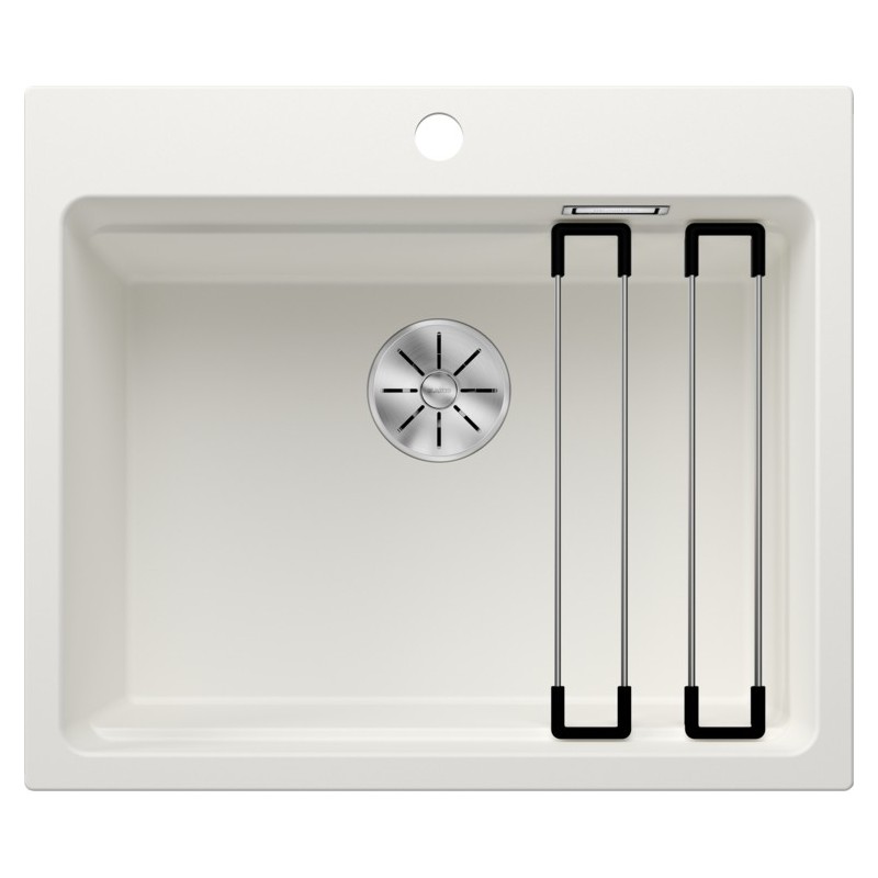 5524543 Fregadero de un solo seno Blanco ETAGON 6 Platinum 5524543, acabado blanco, 60x51 cm - Sobre encimera