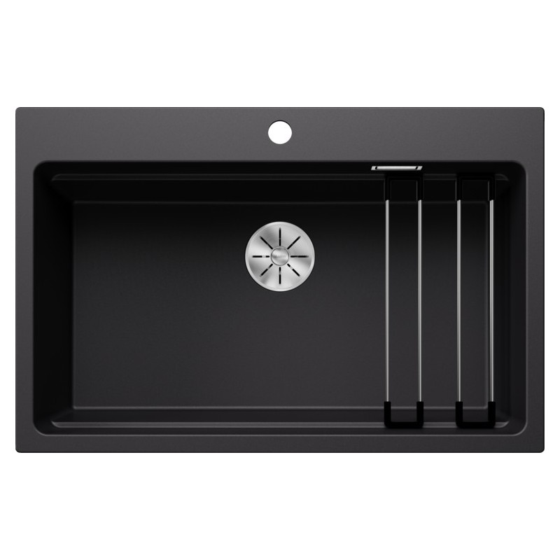 5525893 Blanco ETAGON 8 Platinum 5525893 single bowl sink, black finish, 78x51 cm - Above-counter