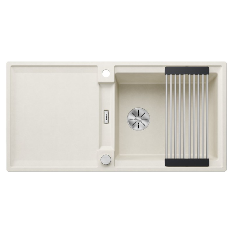 1527622 Blanco Lavello a una vasca con gocciolatoio reversibile ADIRA XL 6 S 1527622 finitura soft white da 100x50 cm - Sopratop - PROMOZIONE ATTIVA FINO AL 10/09