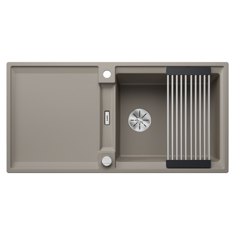 1527623 Blanco Single bowl sink with reversible drainer ADIRA XL 6 S 1527623 truffle finish 100x50 cm - Overmount