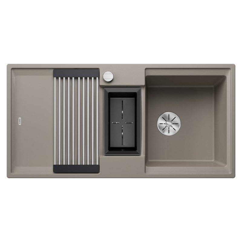 1527607 Blanco Single bowl sink with reversible drainer and bowl ADIRA 6 S 1527607 truffle finish 100x50 cm - Overmount