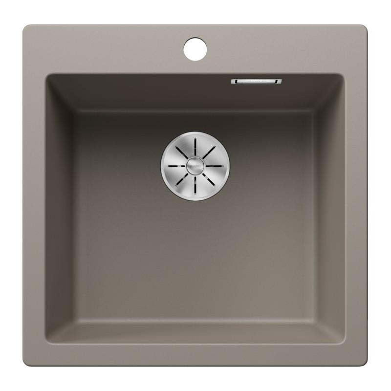 3521675 Blanco Lavello a una vasca PLEON 5 Satin Gold 3521675 finitura tartufo da 51x51 cm - Sopratop
