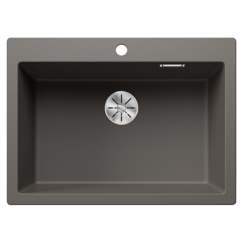 3527323 Fregadero de un seno Blanco PLEON 8 Satin Gold 3527323, acabado gris volcánico, 70x51 cm - Sobre encimera