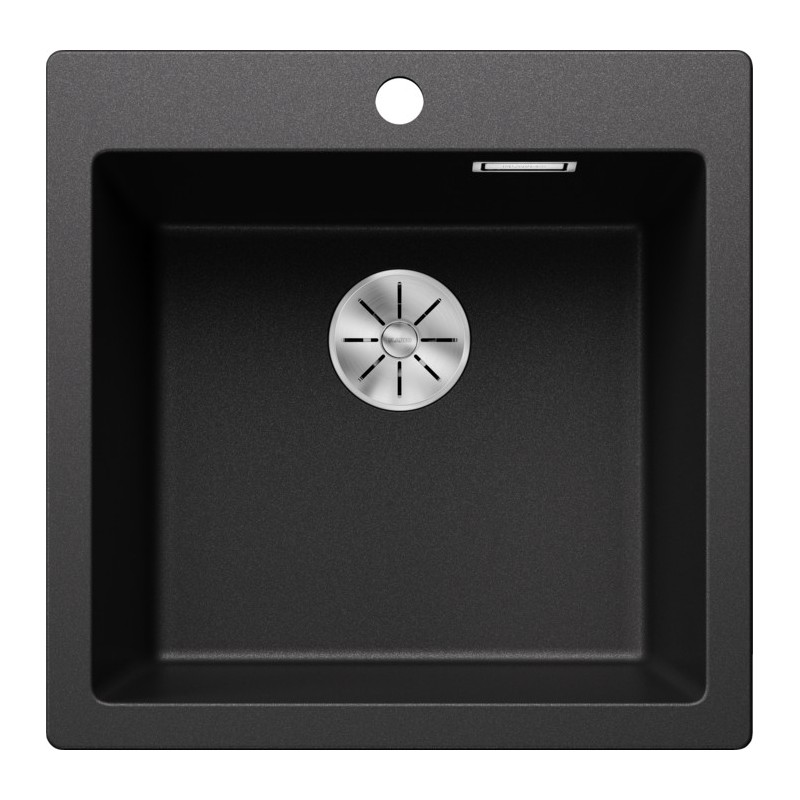 5521504 Blanco Lavello a una vasca PLEON 5 Platinum 5521504 finitura antracite da 51x51 cm - Sopratop