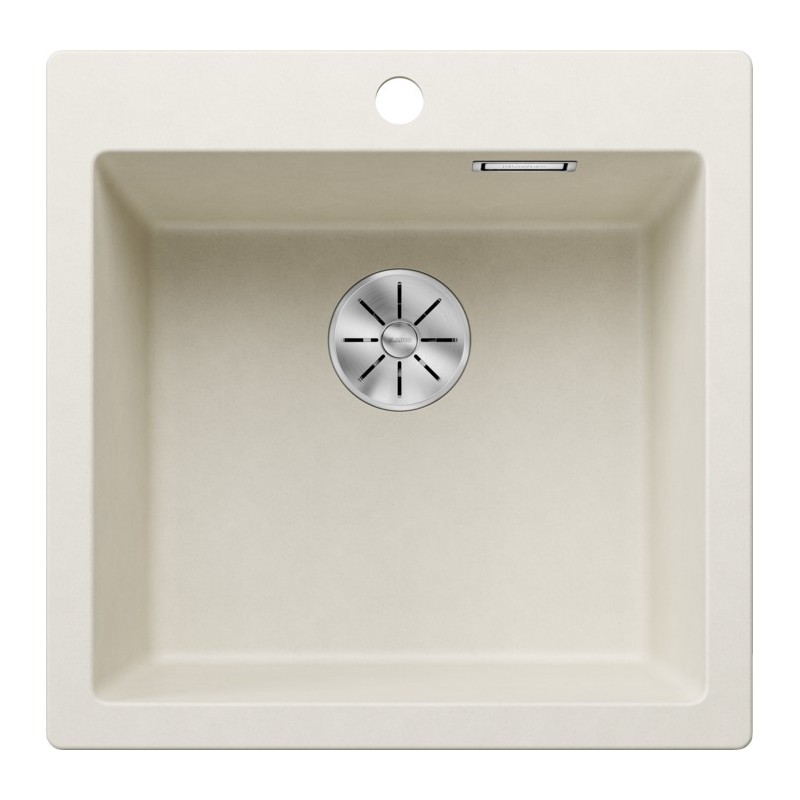 5527135 Blanco PLEON 5 Platinum 5527135 single bowl sink, soft white finish, 51x51 cm - Above counter