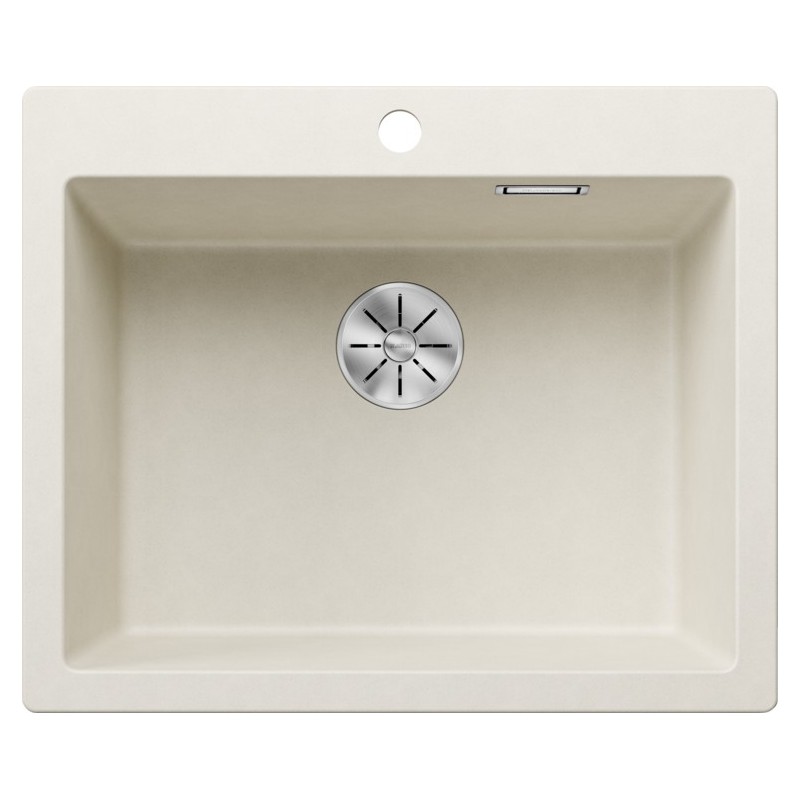 5527137 Blanco PLEON 6 Platinum 5527137 single bowl sink, soft white finish, 61x51 cm - Above counter
