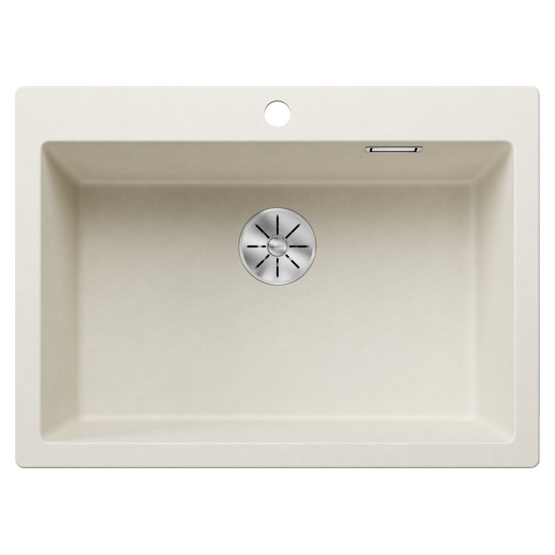 5527140 Blanco Lavello a una vasca PLEON 8 Platinum 5527140 finitura soft white da 70x51 cm - Sopratop