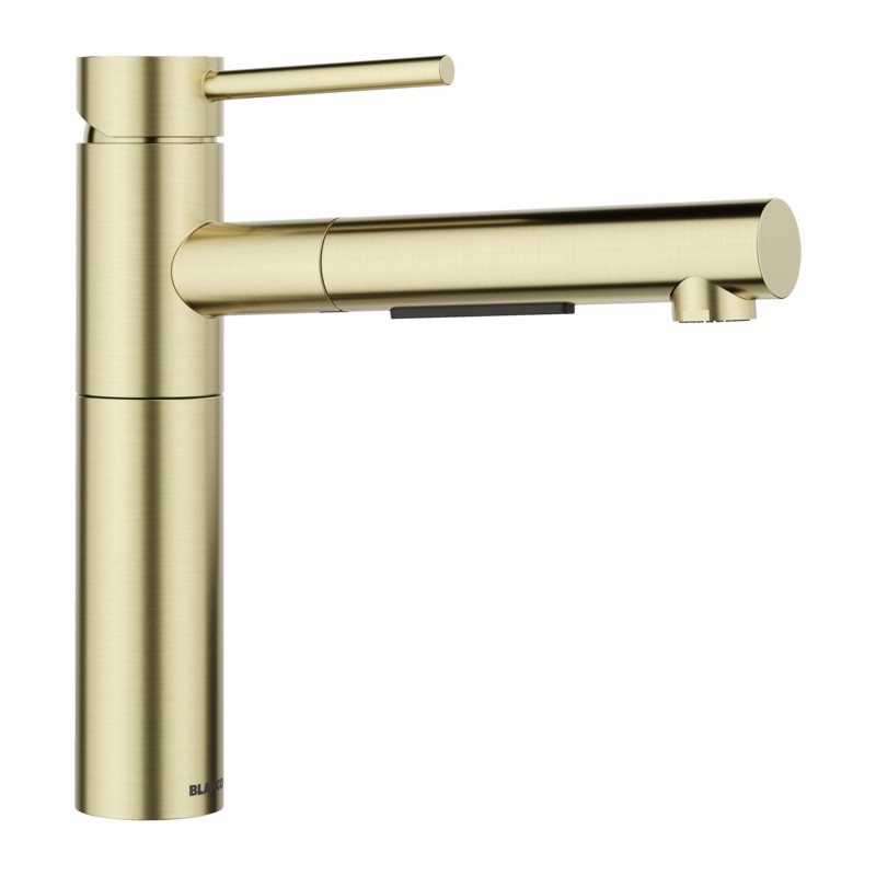 1527554 Blanco Miscelatore monocomando con doccetta estraibile ALTA-S II 1527554 finitura satin gold