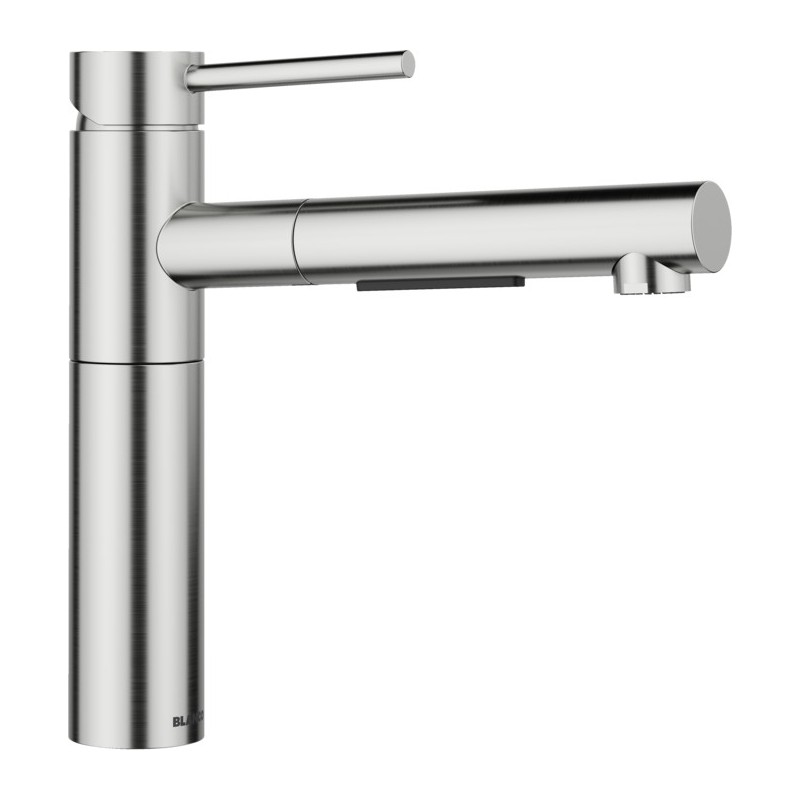 1527544 Blanco Miscelatore monocomando con doccetta estraibile ALTA-S II 1527544 finitura PVD steel