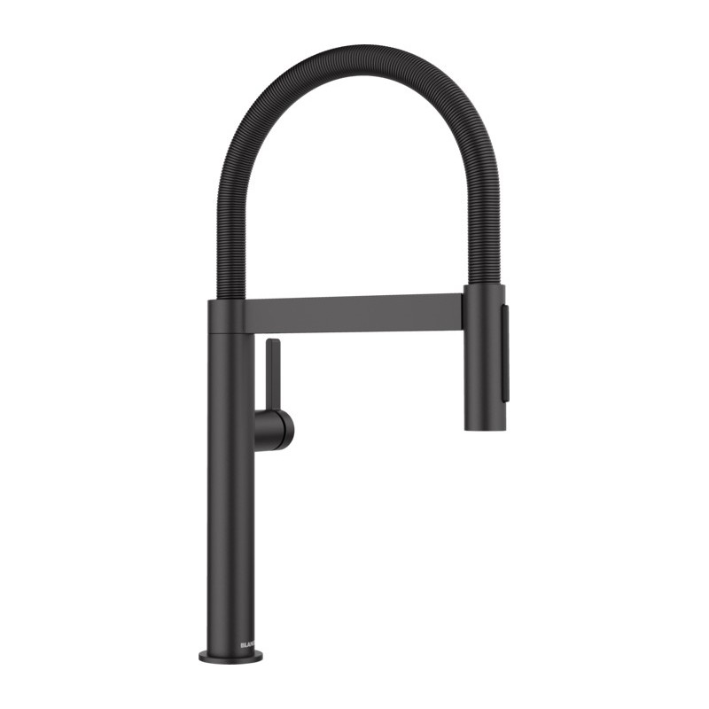 1527468 Blanco Miscelatore monocomando con doccetta estraibile CULINA-S II Mini 1527468 finitura nero opaco