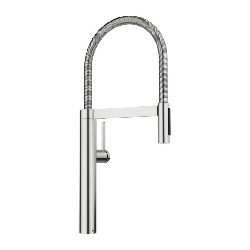 1527463 Blanco Miscelatore monocomando con doccetta estraibile CULINA-S II 1527463 finitura PVD steel
