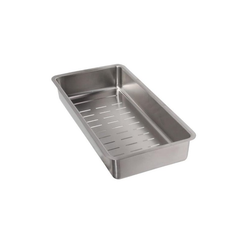 1231396 Blanco | 1231396 Stainless Steel Perforated Multifunction Tray, 18.7 x 38.7 cm