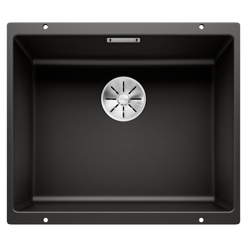 3525995 Blanco Lavello a una vasca SUBLINE 500-U Satin Gold 3525995 finitura nero da 53x46 cm - Sottotop