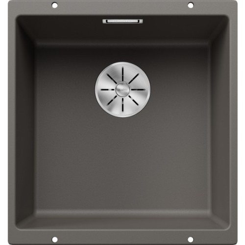 Blanco SUBLINE 400-U Platinum 5527349 single bowl sink, volcano grey finish, 43x46 cm - Undermount