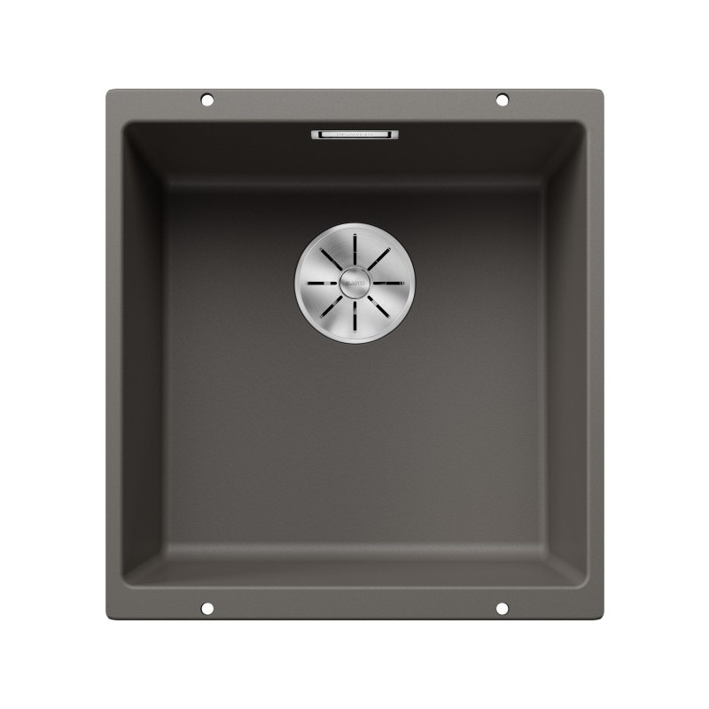  Blanco SUBLINE 400-U Platinum 5527349 single bowl sink, volcano grey finish, 43x46 cm - Undermount