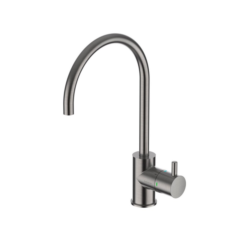 1801092 Robinet mitigeur monocommande 3 voies ProAcqua OMIN 1801092, finition nickel brossé, avec kit de purification d'eau