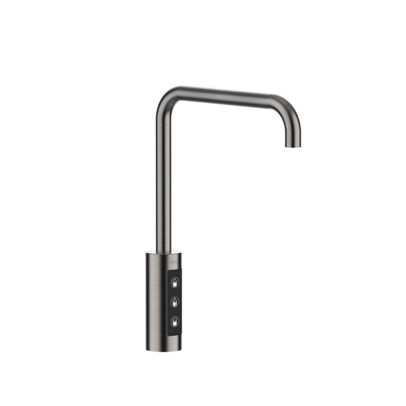 1801110 Mitigeur électronique 3 voies ProAcqua OMIN 1801110, finition nickel brossé - avec kit de purification d'eau