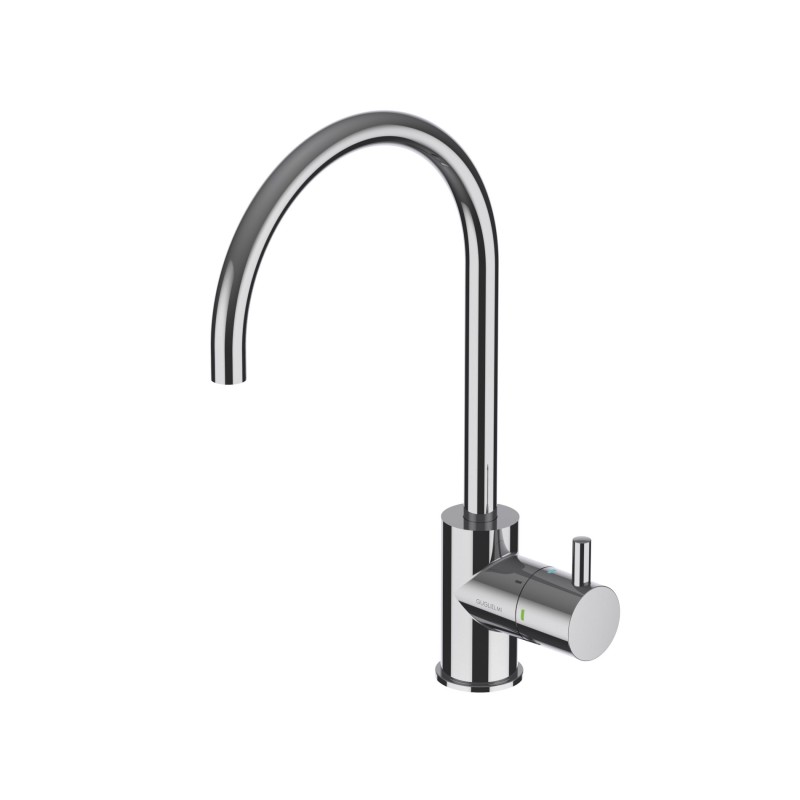  Robinet mitigeur monocommande 3 voies ProAcqua OMIN 1801093, finition or brossé, avec kit de purification d'eau