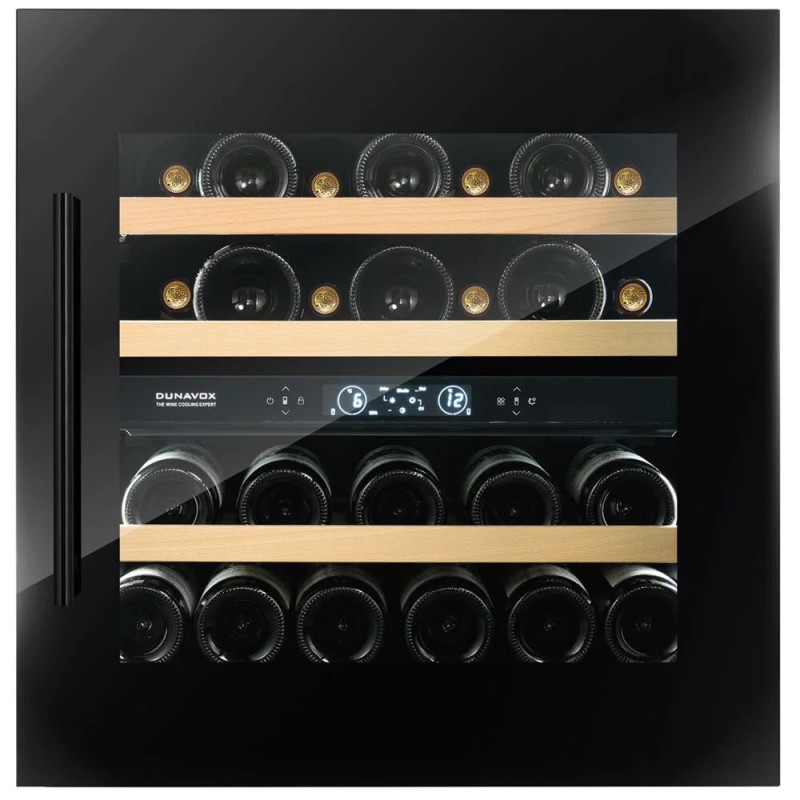 DVS-25.65DB Bodega empotrable/bajo encimera Dunavox SPIRIT-25 DVS-25.65DB de 59 cm en color negro.