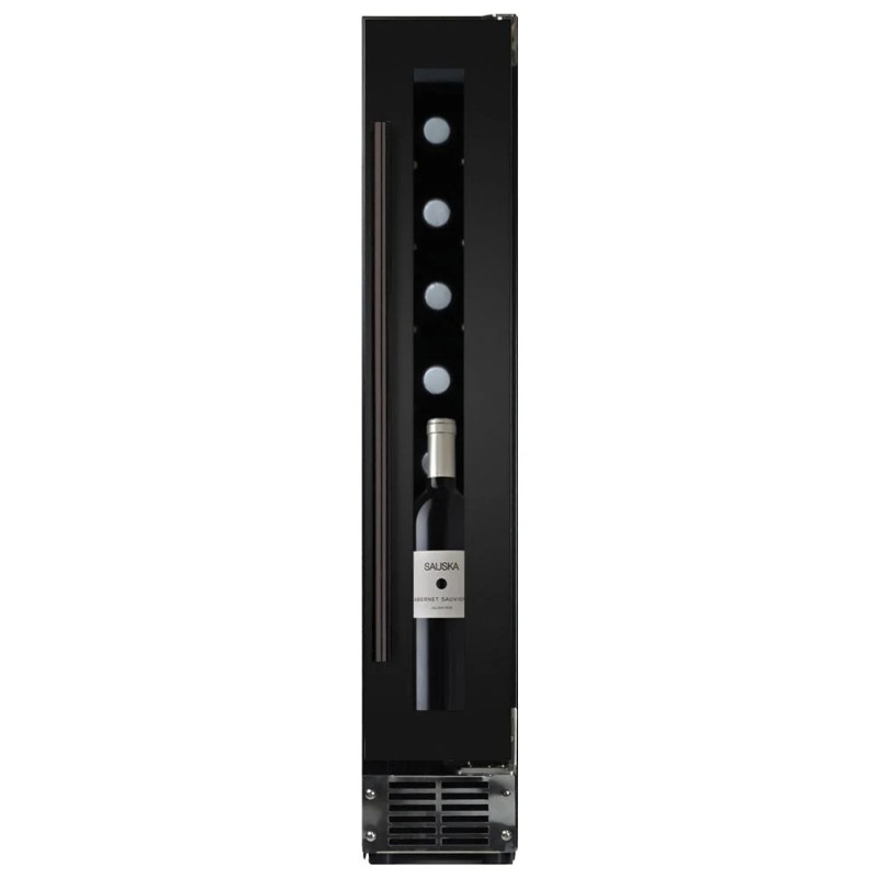 DAUF-8.23B Dunavox FLOW-8 DAUF-8.23B 15cm built-in or freestanding wine cellar in black finish