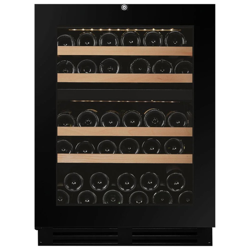 DAUF-39.119DB.TO Dunavox FLOW-39.TO DAUF-39.119DB.TO 60cm undermount wine cellar with black full glass finish