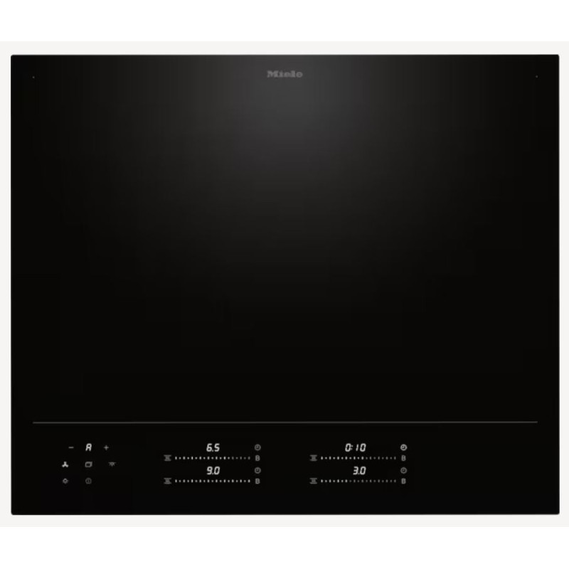 KM 8665 FL Miele Piano cottura a induzione Filotop/Appoggio KM 8665 FL in vetroceramica nero da 60 cm