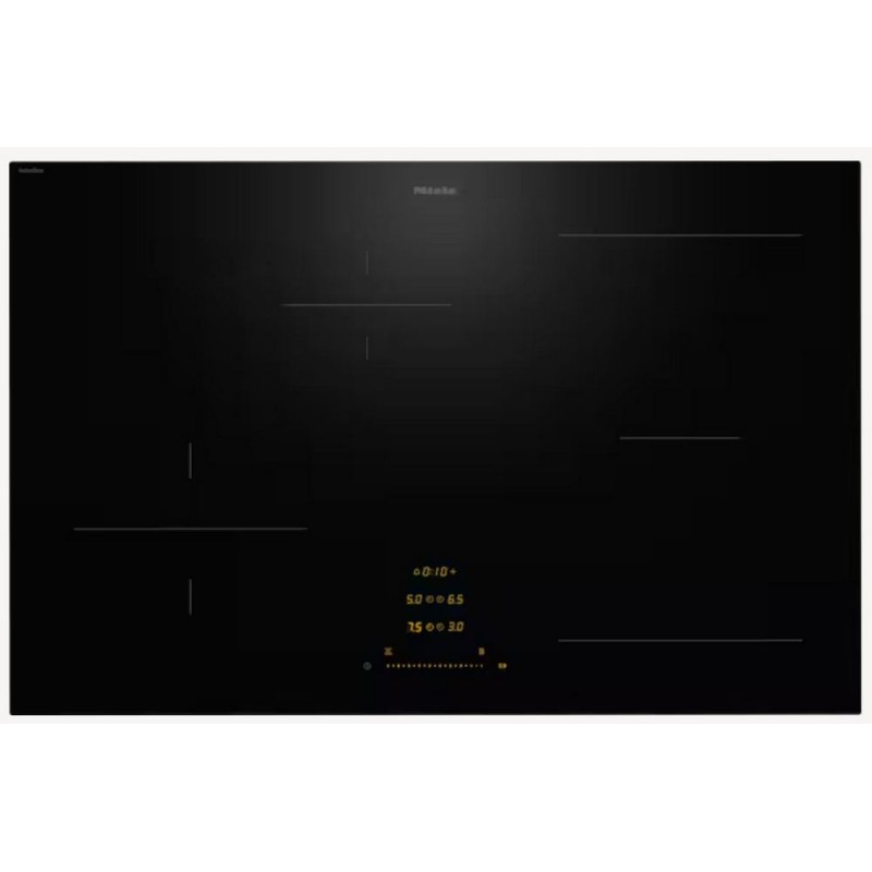 KM 8482 FL Plaque à induction Miele KM 8482 FL 80 cm, encastrable, en vitrocéramique noire