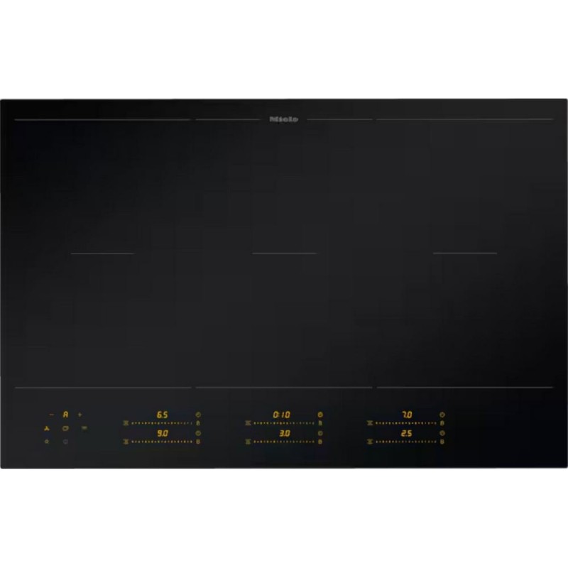 KM 8585 FL MattFinish Plaque de cuisson à induction Miele KM 8585 FL MattFinish 80 cm à encastrer, finition noir mat
