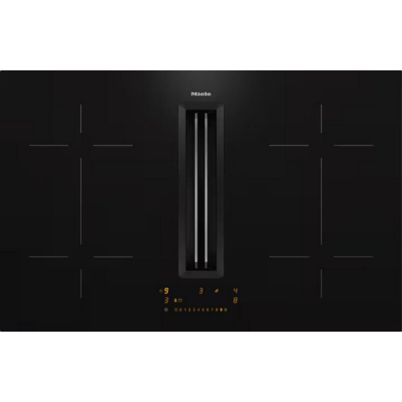 KMDA 7473-1 FL Silence Miele KMDA 7473-1 FL Silence 80cm black glass ceramic hob with integrated hood Flush-mounted/Freestanding