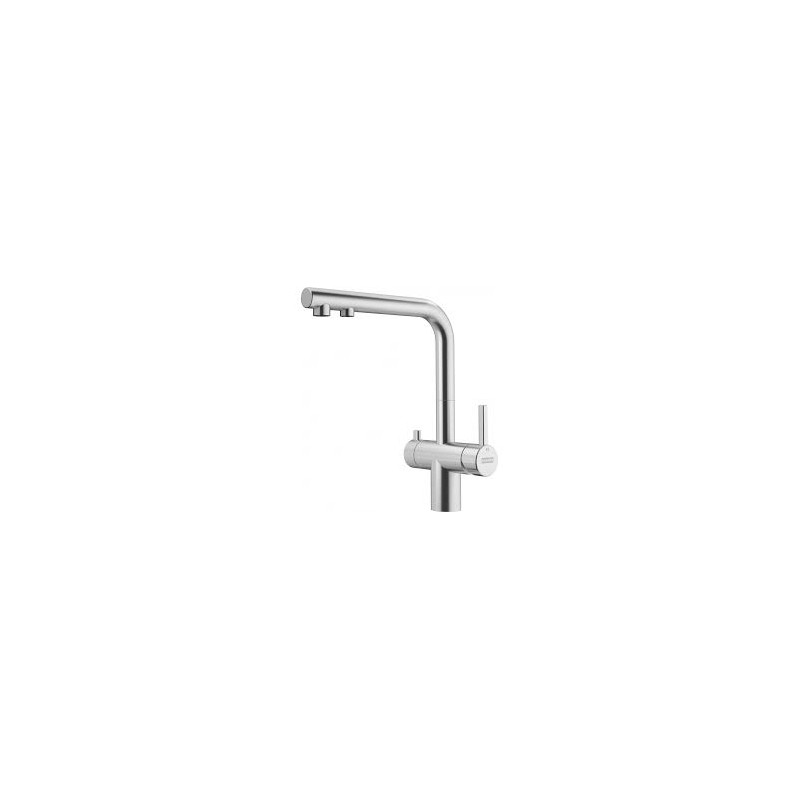 120.0759.333 Robinet mitigeur à trois voies et double levier en acier inoxydable Franke ATLAS NEO CLEAR WATER SWIVEL SS 120.0759.333