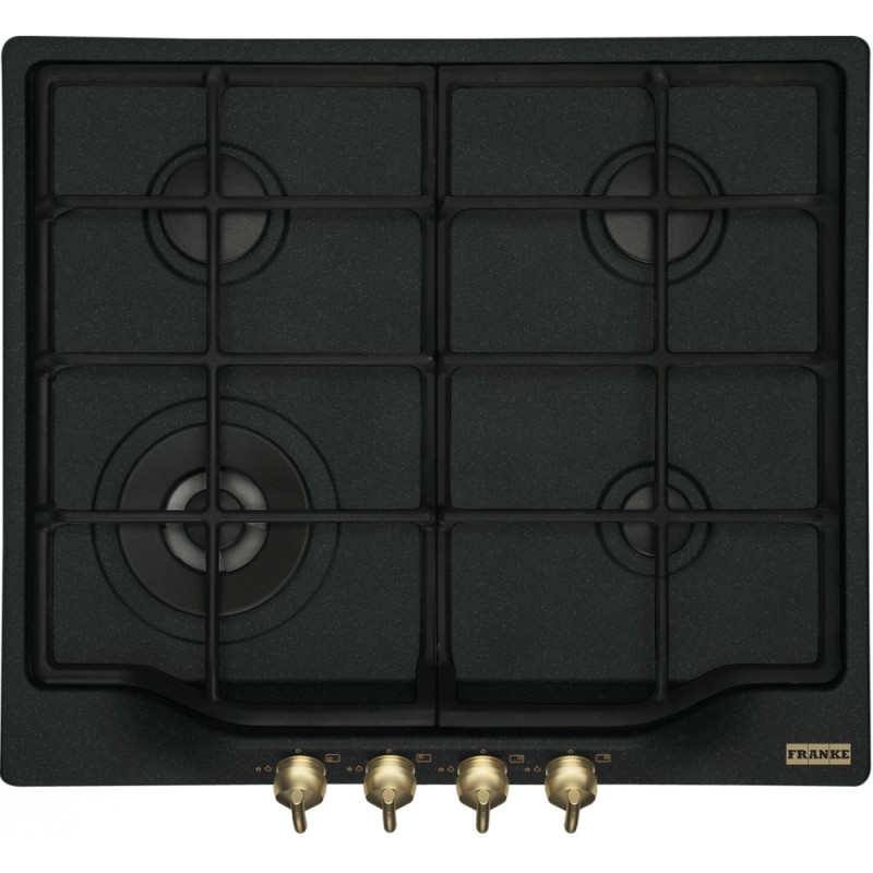 106.0739.523 Franke: Placa de gas empotrable FHCL 604 106.0739.523 de 59 cm con acabado en negro