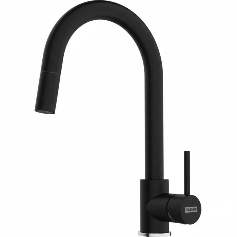 115.0735.626 Franke: Miscelatore monocomando con doccetta estraibile POLA J 115.0735.626 finitura nero