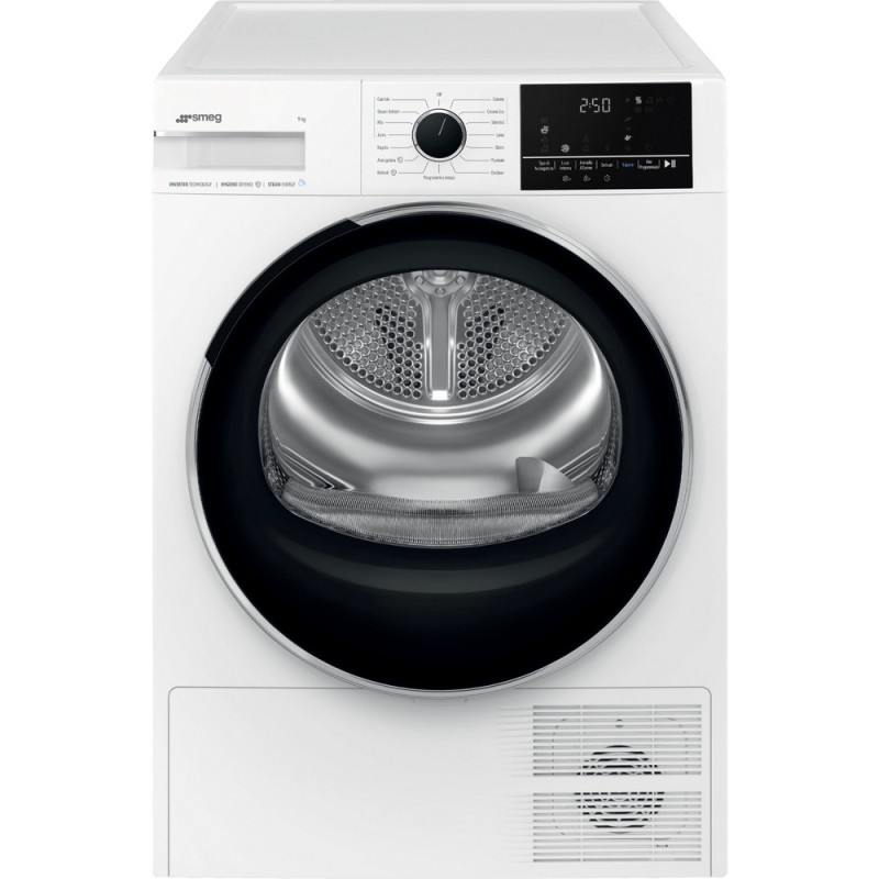 DNP09SEB Smeg DNP09SEB 60cm freestanding tumble dryer in white