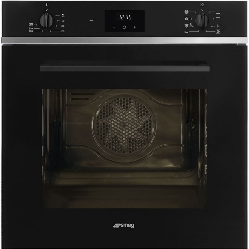 SF6400TB Four à convection encastrable Smeg SF6400TB de 60 cm avec finition noire brillante