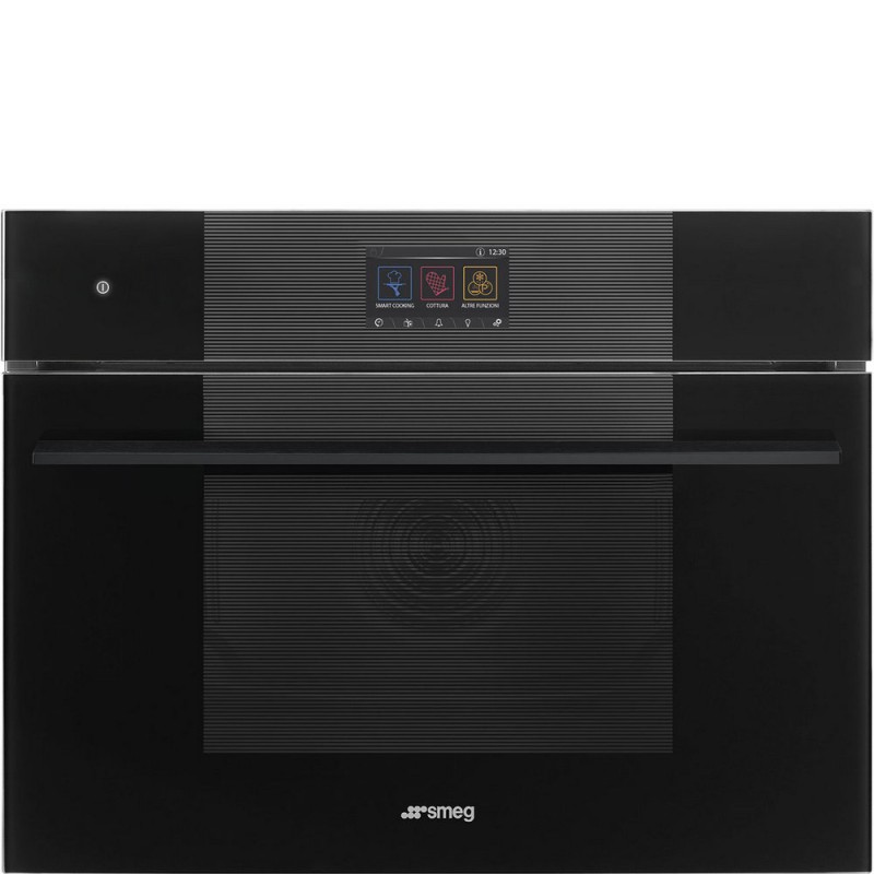 SO4104M2PB3 PRONTA CONSEGNA - Smeg Forno compatto combinato microonde Galileo Speedwave da incasso SO4104M2PB3 finitura nero da 60 cm
