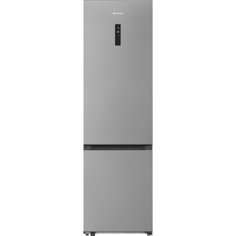MBV45XDNMC Frigorífico-congelador independiente Smeg MBV45XDNMC de 60 cm con acabado en acero inoxidable.