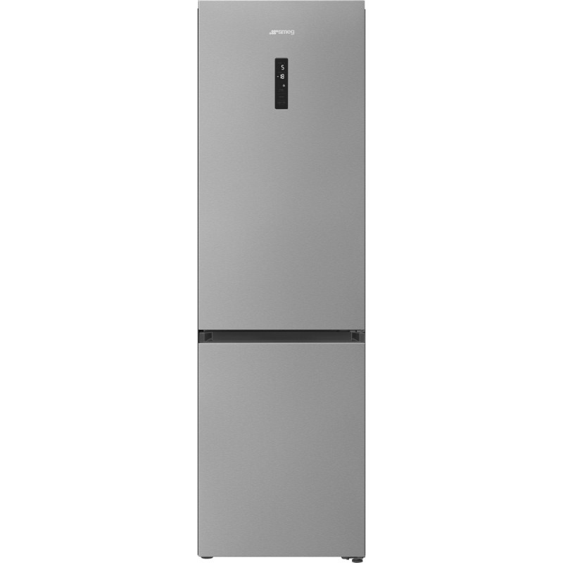MC21XDNMB Frigorífico-congelador independiente Smeg MC21XDNMB de 60 cm con acabado en acero inoxidable.